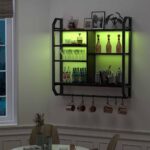 URKV Wall Mounted Bathroom Shelf with Towel Bar & Hooks | Floating Storage Organizer for Toiletries, Towels & Bathroom Essentials - Image 2