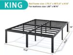URKV Metal Bed Without Mattress King Size Without Storage Palang | Heavy Duty Wrought Iron King Cot Bed for Bedroom - Image 3