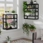 URKV Wall Mounted Bathroom Shelf with Towel Bar Storage Rack for Toiletries Towels and Bathroom Essentials Organizer | Wall Shelf with Wooden Storage Rack - Image 7