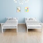 Loft Bunk Bed Twin Over Twin Size with Ladder and Guardrail FOR KIDS | - Image 3