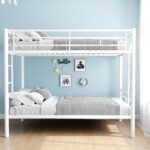 Loft Bunk Bed Twin Over Twin Size with Ladder and Guardrail FOR KIDS |
