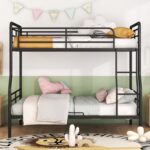 Metal Twin Over Full Bunk Bed for Kids – Heavy Duty Metal Frame with Safety Guardrails & Ladder | - Image 6